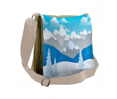 Snow-Capped Mountains Messenger Bag