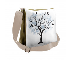 Branches with Birds Messenger Bag