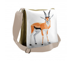 Thomson's Gazelle Cartoon Messenger Bag