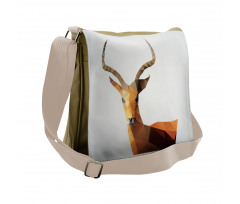 Low Poly Animal Portrait Messenger Bag