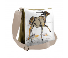 Animal Sketch Art Messenger Bag