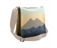 Hills with Open Sky Art Messenger Bag