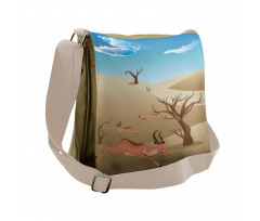 Animals and Bare Trees Messenger Bag