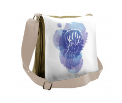 Abstract Paint Splash Messenger Bag