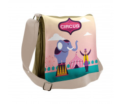 Elephant Acrobat Tent Ferris Messenger Bag