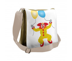 Happy Circus Entertainer Man Messenger Bag