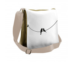 Simple Love Themed Messenger Bag