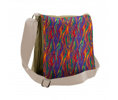 Contemporary Animal Skin Messenger Bag