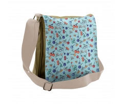 Summer Fruit Abstract Colors Messenger Bag