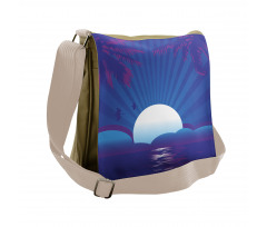 Exotic Summer Time Scene Messenger Bag