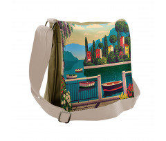 Mediterranean Romantic Scene Messenger Bag