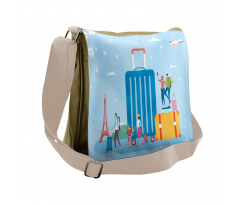 Families Off to a Vacation Messenger Bag