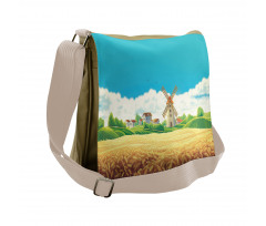 Countryside Wheat Field Messenger Bag