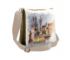 Monument in Palermo Sicily Messenger Bag