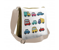 Cartoon Cars Messenger Bag