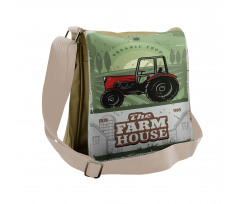 Farmer Tractor Art Messenger Bag