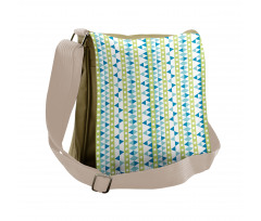 Geometric Circles Triangles Messenger Bag