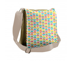 Colorful Repetitive Arrows Messenger Bag