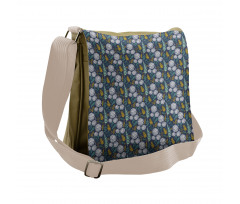 Leafy Branches Dot Herbs Messenger Bag