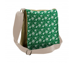 Botanical Pattern Seeds Messenger Bag