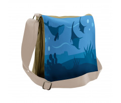 Oceanic Marine Wildlife Messenger Bag