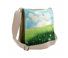 Sun and Clouds Messenger Bag