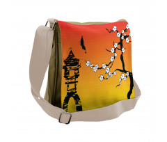 Sakura Japanese Messenger Bag