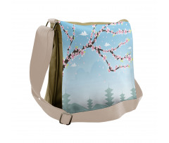 Blooming Branches Messenger Bag