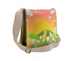 Meadows Flowers Messenger Bag