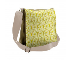 Retro Summer Flowers Messenger Bag