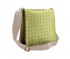 Whimsical Geometric Messenger Bag