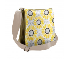 Sun Flower Nature Art Messenger Bag