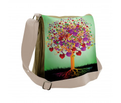 Magic Love Tree Heart Messenger Bag