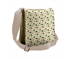 Seedy Whole Sliced Fruit Messenger Bag