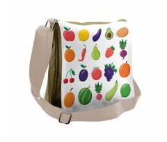 Diet Food Messenger Bag