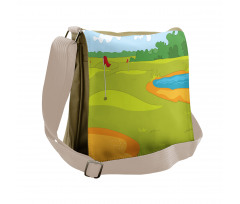 Flags Grass Land Messenger Bag