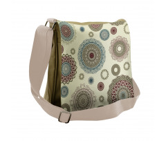 Oriental Round Motifs Messenger Bag