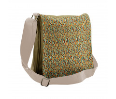 Rounded Rectangles Messenger Bag