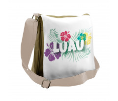 Hawaiian Party Time Petals Messenger Bag