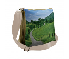 Idyllic Road Forest Messenger Bag