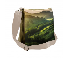 Sunrise on Mountains Messenger Bag