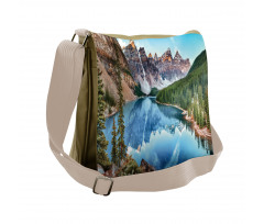 Moraine Lake Panorama Messenger Bag