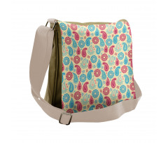 Flowers Design Messenger Bag