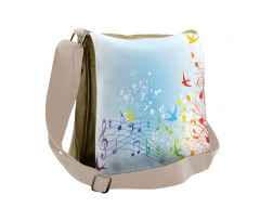 Spring Scene Flourishes Messenger Bag