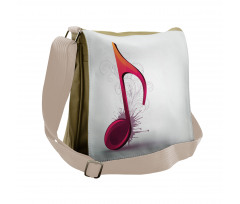 Single Note Flourishes Messenger Bag