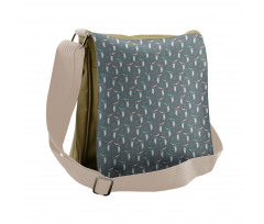 Pastel Sloth Messenger Bag