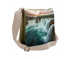 Wild Nature Waterfall Messenger Bag