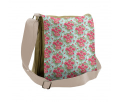 Blooming Vintage Garden Art Messenger Bag