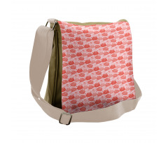 Roses and Little Hearts Messenger Bag