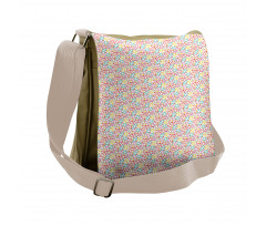 Colorful Stars and Dots Messenger Bag